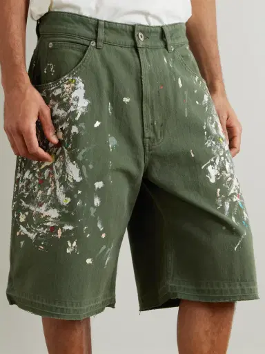 Gallery Dept. Wide-Leg Paint-Splattered Cotton-Twill Shorts - Men | Thumbnail 3 Gallery Dept. Wide-Leg Paint-Splattered Cotton-Twill Shorts - Men | Thumbnail 3