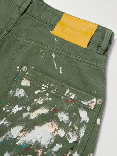 Gallery Dept. Wide-Leg Paint-Splattered Cotton-Twill Shorts - Men | Thumbnail 5 Gallery Dept. Wide-Leg Paint-Splattered Cotton-Twill Shorts - Men | Thumbnail 5