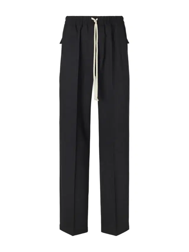 Dietrich Straight-Leg Wool Drawstring Trousers - Men