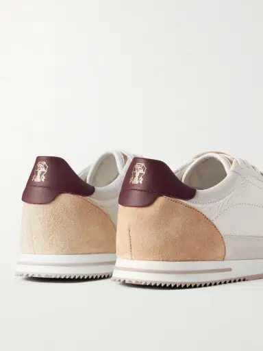Brunello Cucinelli Suede and Leather Sneakers - Men | Thumbnail 5