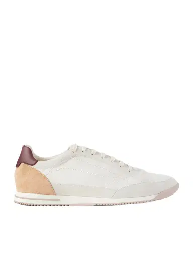 Brunello Cucinelli Suede and Leather Sneakers - Men | Thumbnail 1
