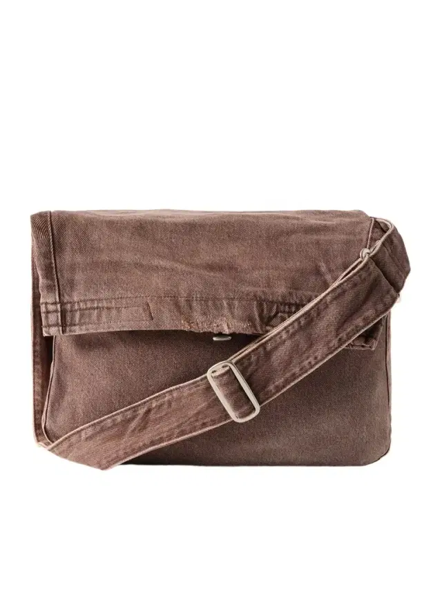 Denim Messenger Bag - Men