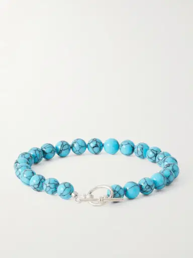Needles Silver-Tone Turquoise Beaded Bracelet - Men | Thumbnail 3