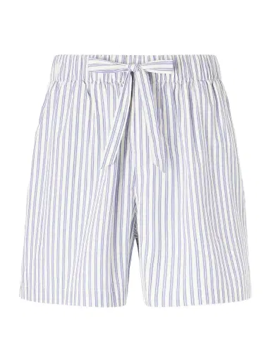Tekla Straight-Leg Striped Organic Cotton-Poplin Shorts - Men | Thumbnail 1 Tekla Straight-Leg Striped Organic Cotton-Poplin Shorts - Men | Thumbnail 1