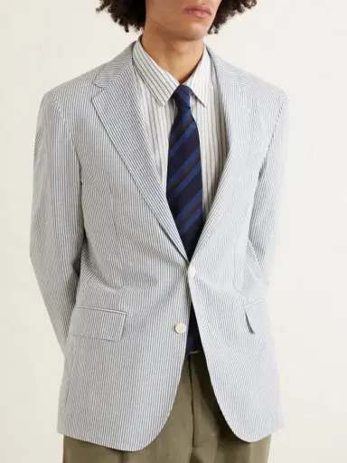 Polo Ralph Lauren Striped Cotton-Seersucker Suit Jacket - Men | Thumbnail 3 Polo Ralph Lauren Striped Cotton-Seersucker Suit Jacket - Men | Thumbnail 3
