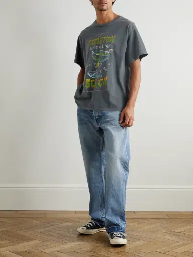 Gallery Dept. Don't Die Printed Distressed Cotton-Jersey T-Shirt - Men | Thumbnail 2 Gallery Dept. Don't Die Printed Distressed Cotton-Jersey T-Shirt - Men | Thumbnail 2