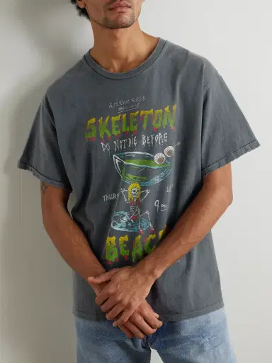 Gallery Dept. Don't Die Printed Distressed Cotton-Jersey T-Shirt - Men | Thumbnail 3 Gallery Dept. Don't Die Printed Distressed Cotton-Jersey T-Shirt - Men | Thumbnail 3