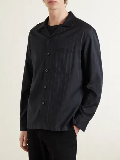 Tom Ford Cotton and Silk-Blend Pyjama Shirt - Men | Thumbnail 3 Tom Ford Cotton and Silk-Blend Pyjama Shirt - Men | Thumbnail 3