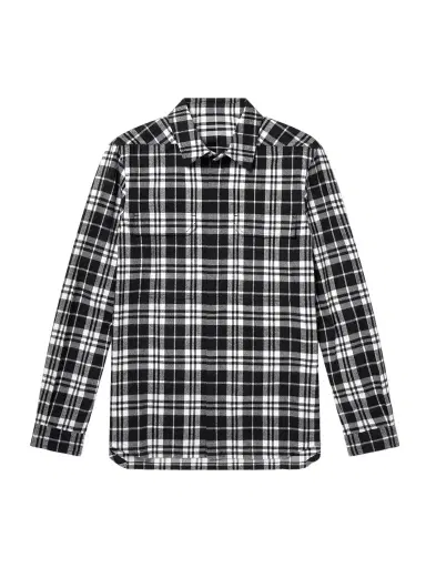 Rick Owens Checked Cotton-Flannel Shirt - Men | Thumbnail 1