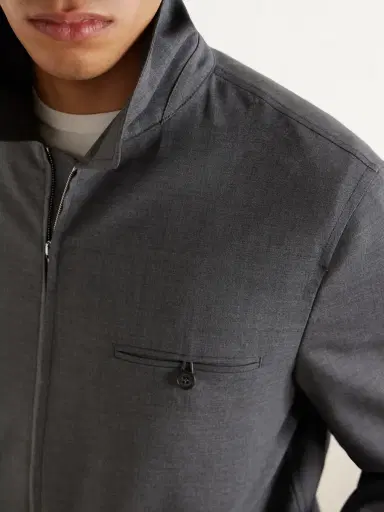 Slowear Montedoro Wool Bomber Jacket - Men | Thumbnail 5 Slowear Montedoro Wool Bomber Jacket - Men | Thumbnail 5