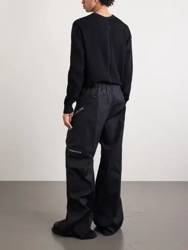 Rick Owens Heizer Belas Wide-Leg Cotton-Blend Poplin Drawstring Cargo Trousers - Men | Thumbnail 4 Rick Owens Heizer Belas Wide-Leg Cotton-Blend Poplin Drawstring Cargo Trousers - Men | Thumbnail 4