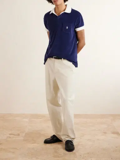 Polo Ralph Lauren Logo-Embroidered Cotton-Blend Terry Polo Shirt - Men | Thumbnail 2