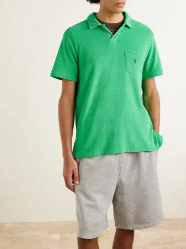 Polo Ralph Lauren Logo-Embroidered Cotton-Blend Terry Polo Shirt - Men | Thumbnail 3 Polo Ralph Lauren Logo-Embroidered Cotton-Blend Terry Polo Shirt - Men | Thumbnail 3