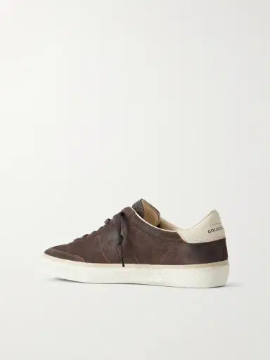 Golden Goose Soul Star Leather-Trimmed Suede Sneakers - Men | Thumbnail 4 Golden Goose Soul Star Leather-Trimmed Suede Sneakers - Men | Thumbnail 4