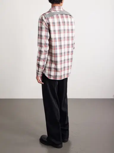 Rick Owens Checked Cotton-Flannel Shirt - Men | Thumbnail 4 Rick Owens Checked Cotton-Flannel Shirt - Men | Thumbnail 4