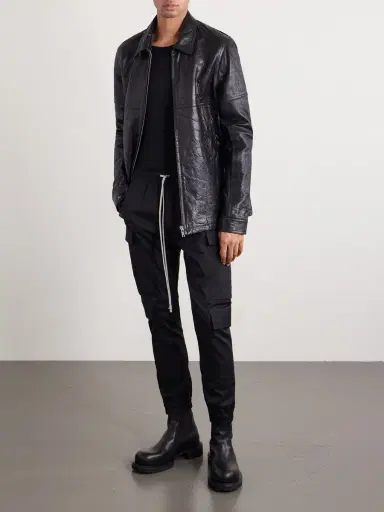 Rick Owens Mastodon Megacargo Slim-Fit Tapered Organic Cotton-Blend Poplin Trousers - Men | Thumbnail 2 Rick Owens Mastodon Megacargo Slim-Fit Tapered Organic Cotton-Blend Poplin Trousers - Men | Thumbnail 2