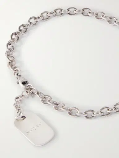 Saint Laurent Silver-Tone Bracelet - Men | Thumbnail 4