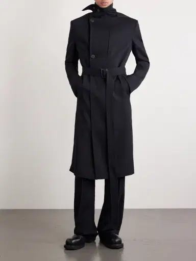 Rick Owens Drella Double-Breasted Wool Coat - Men | Thumbnail 3 Rick Owens Drella Double-Breasted Wool Coat - Men | Thumbnail 3