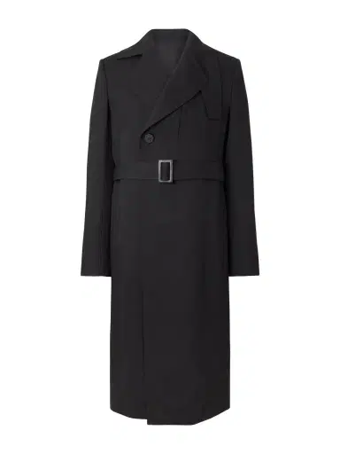Rick Owens Drella Double-Breasted Wool Coat - Men | Thumbnail 1 Rick Owens Drella Double-Breasted Wool Coat - Men | Thumbnail 1