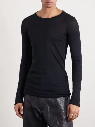 Rick Owens Slim-Fit Cotton-Jersey T-Shirt - Men | Thumbnail 3 Rick Owens Slim-Fit Cotton-Jersey T-Shirt - Men | Thumbnail 3
