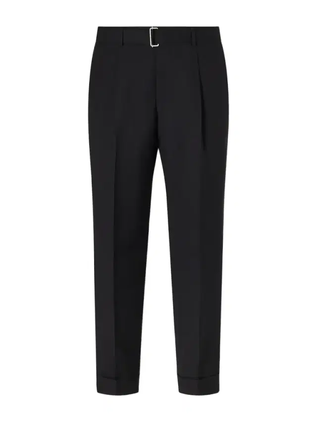Hugo Straight-Leg Belted Virgin Wool Suit Trousers - Men Hugo Straight-Leg Belted Virgin Wool Suit Trousers - Men