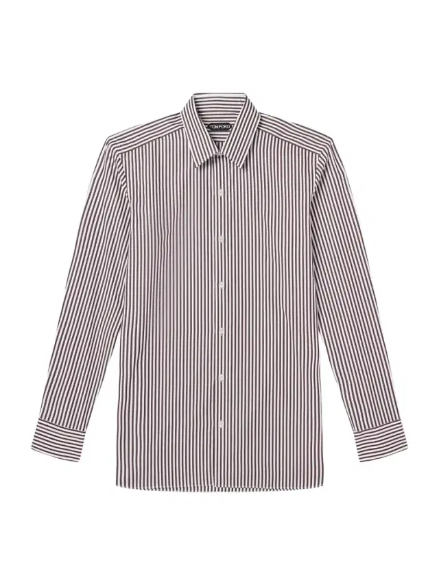 Slim-Fit Striped Cotton-Poplin Shirt - Men