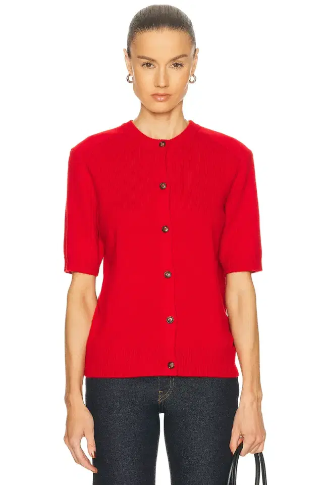 Loulou de Saison Jodi Saddle Short Sleeve Cardigan
