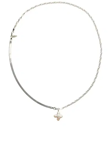 Santangelo High On Hope Alta Pearl Cross Necklace | Thumbnail 1 Santangelo High On Hope Alta Pearl Cross Necklace | Thumbnail 1