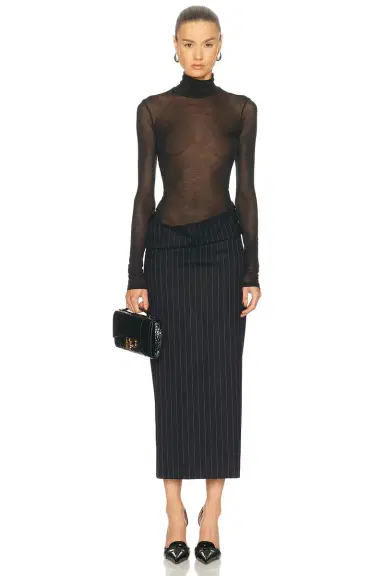 Mugler Stretch Tube Skirt | Thumbnail 5 Mugler Stretch Tube Skirt | Thumbnail 5