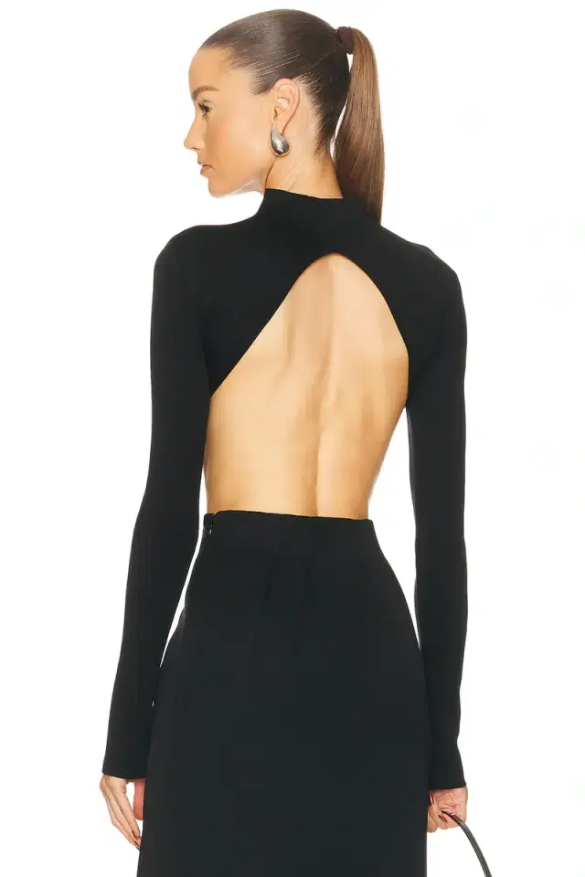 Cropped Long Sleeve Top