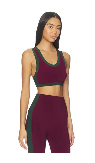 Norma Kamali Side Stripe Racer Sports Bra | Thumbnail 2 Norma Kamali Side Stripe Racer Sports Bra | Thumbnail 2