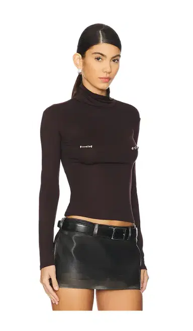 LADO BOKUCHAVA Pierced Turtleneck Top | Thumbnail 2