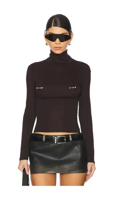 LADO BOKUCHAVA Pierced Turtleneck Top | Thumbnail 1