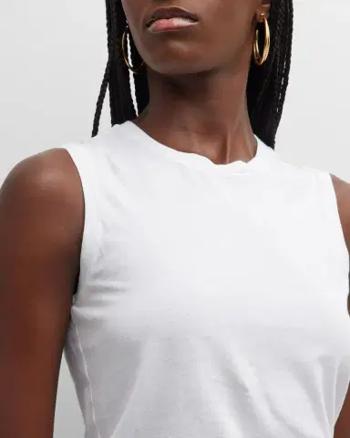 Nili Lotan Cotton Muscle Tee | Thumbnail 4