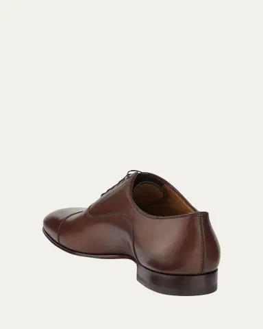 Christian Louboutin Greggo Men's Lace-Up Leather Dress Shoes | Thumbnail 4