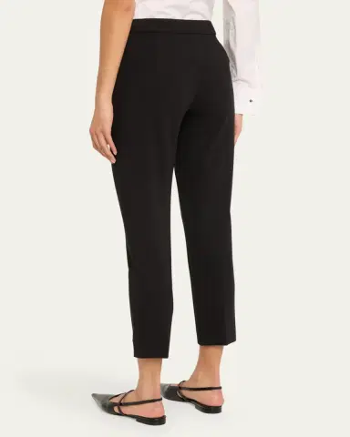 Max Mara Pegno Jersey Straight-Leg Ankle Pants | Thumbnail 3