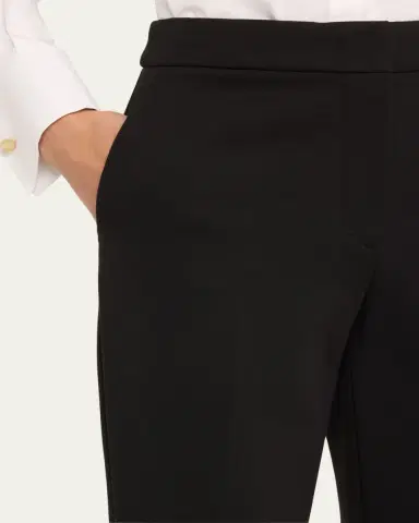 Max Mara Pegno Jersey Straight-Leg Ankle Pants | Thumbnail 5