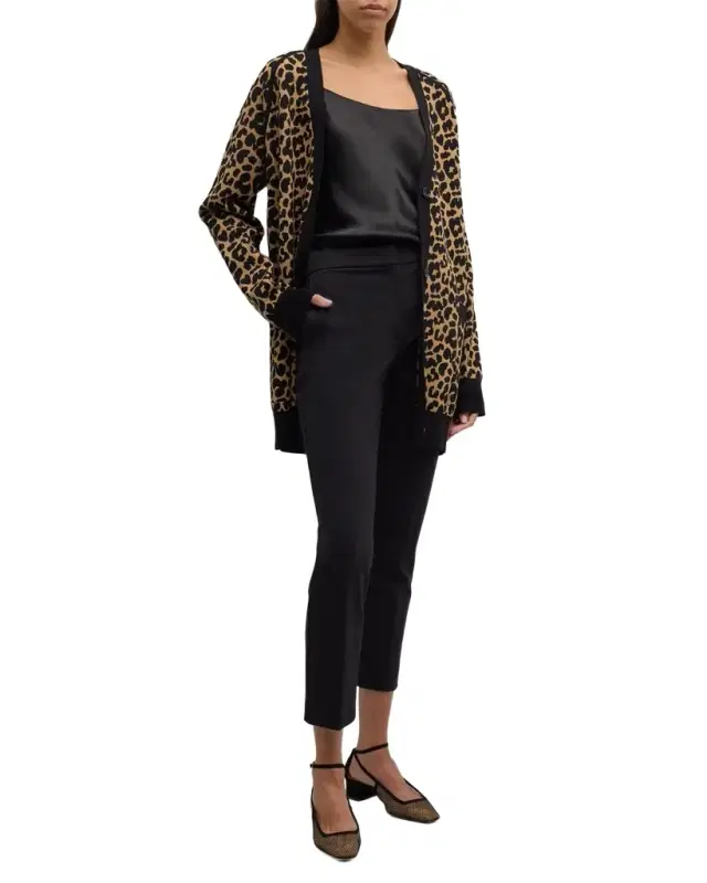 Max Mara Pegno Jersey Straight-Leg Ankle Pants
