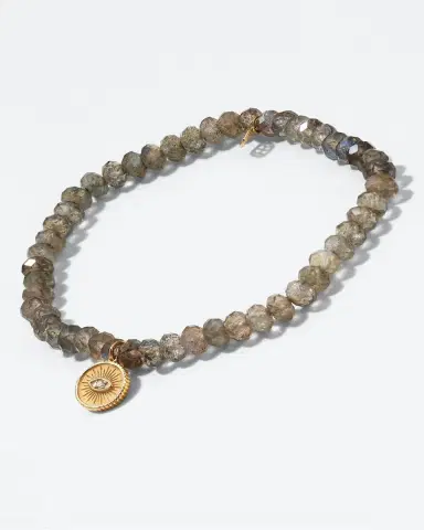 Sydney Evan Sapphire & Turquoise Evil Eye Chain Bracelet | Thumbnail 4
