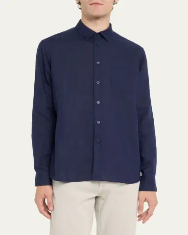 Vilebrequin Caroubis Linen Pocket Sport Shirt | Thumbnail 4 Vilebrequin Caroubis Linen Pocket Sport Shirt | Thumbnail 4