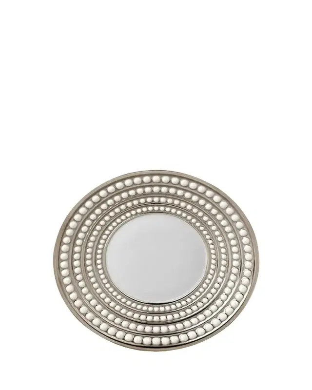 L'Objet Perlee Platinum Saucer