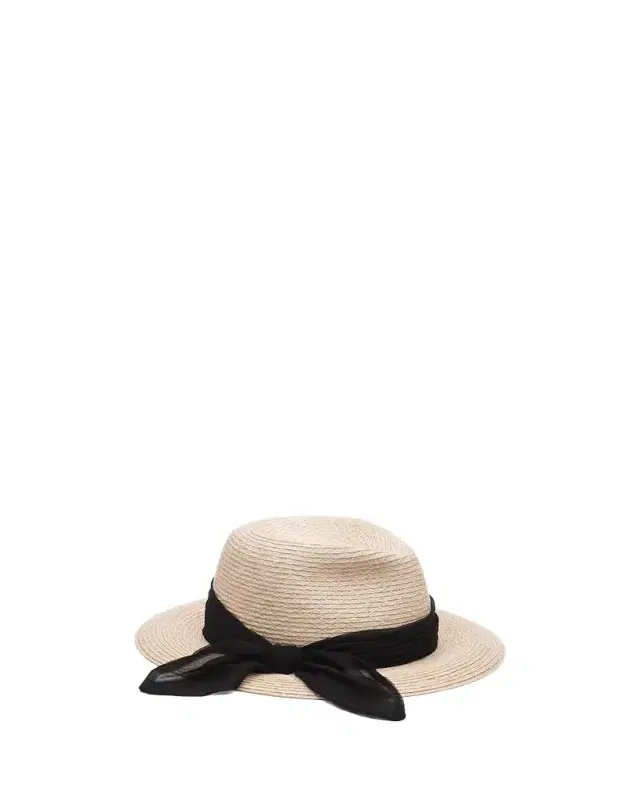 Eugenia Kim Lillian Woven Fedora Hat w/ Scarf Band