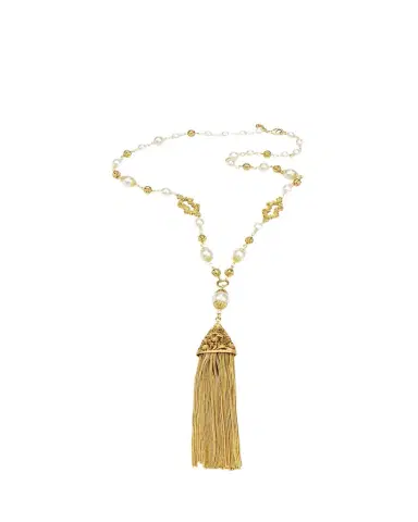 ben-amun Chain Tassel Pendant Necklace | Thumbnail 1