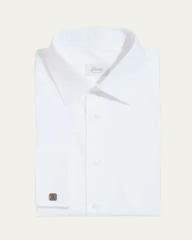 Brioni Wardrobe Essential French-Cuff Dress Shirt | Thumbnail 3 Brioni Wardrobe Essential French-Cuff Dress Shirt | Thumbnail 3