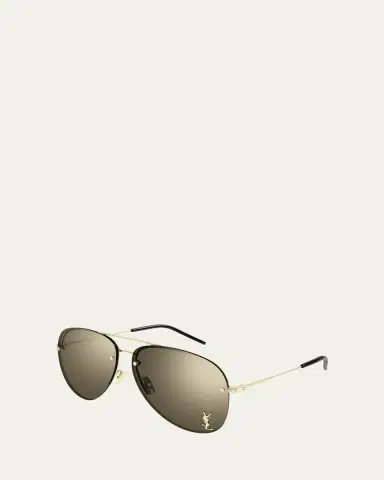 Saint Laurent Classic 11 Monochromatic Aviator Sunglasses | Thumbnail 2