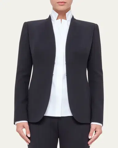 Akris Shawl-Collar Wool Jacket | Thumbnail 3