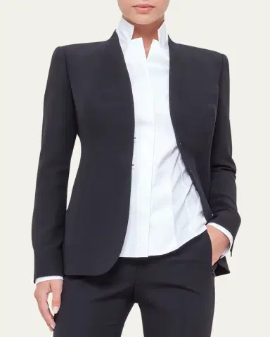 Akris Shawl-Collar Wool Jacket | Thumbnail 5