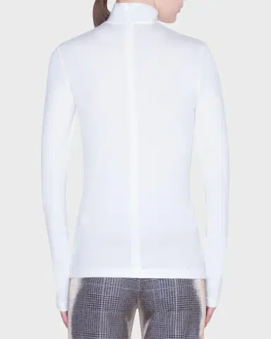 Akris punto Turtleneck Long-Sleeve Modal-Stretch Top | Thumbnail 3