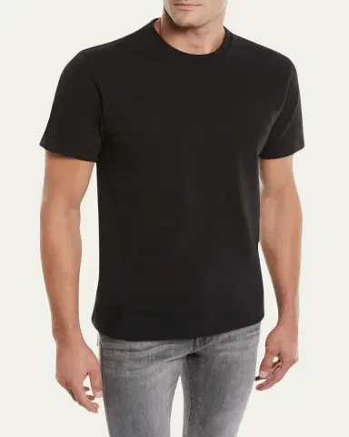 Frame Men's Heavyweight Cotton Crewneck Classic Fit T-Shirt | Thumbnail 2 Frame Men's Heavyweight Cotton Crewneck Classic Fit T-Shirt | Thumbnail 2