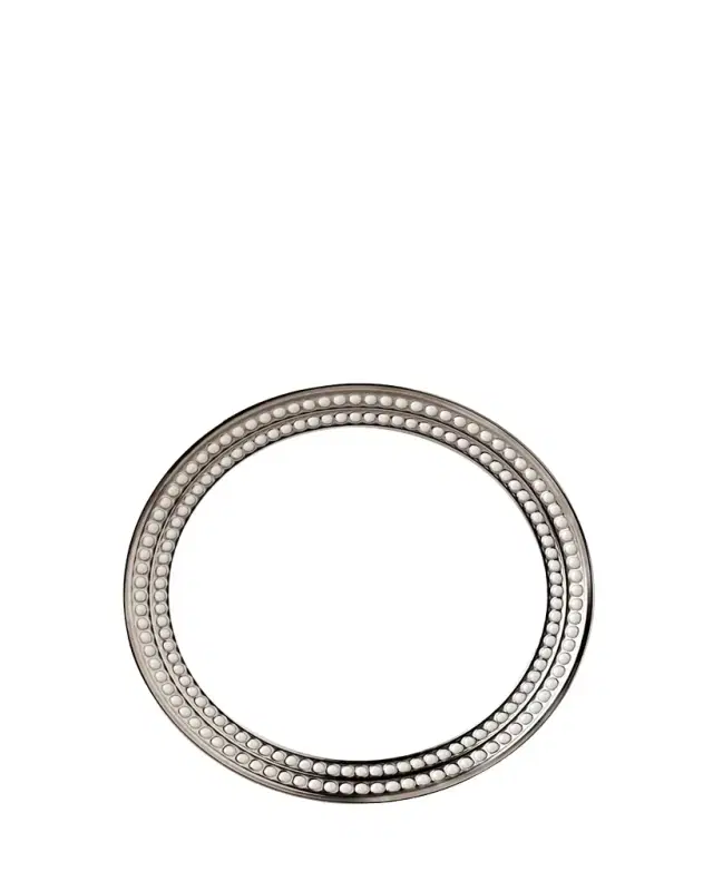 L'Objet Perlee Platinum Dinner Plate